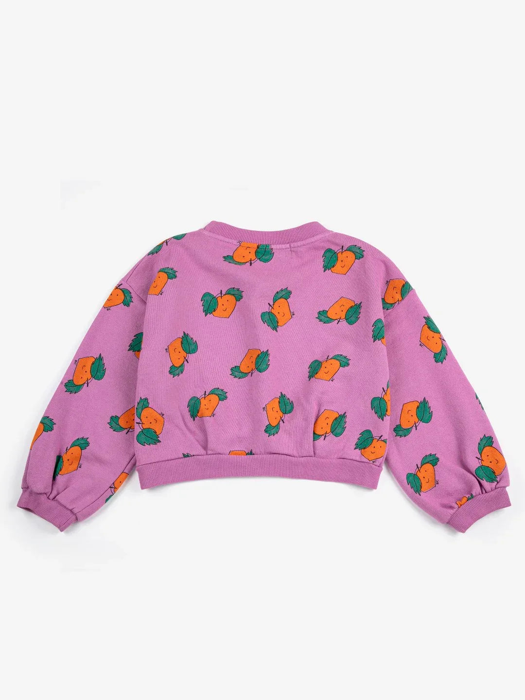 Tangerine All Over Cropped Sweatshirt - KDkes