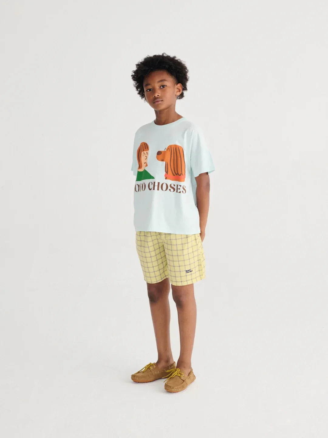Spicy Window Pane Woven Bermuda Shorts - Bobo Choses