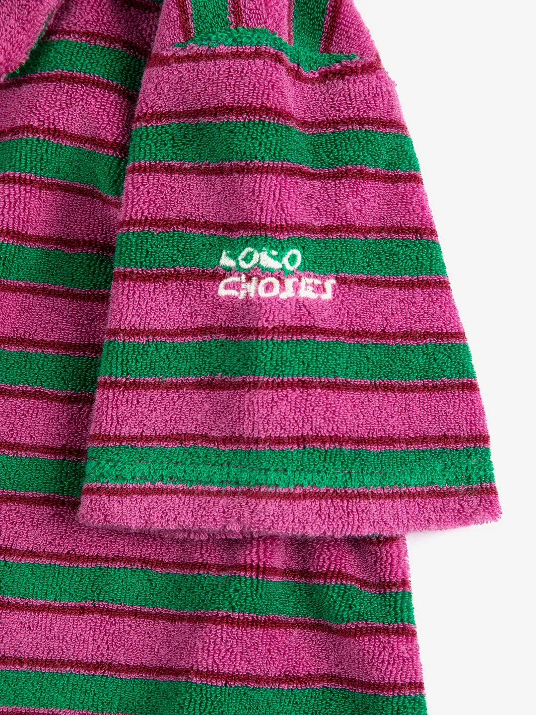 Striped Terry Cloth Polo Dress - Bobo Choses