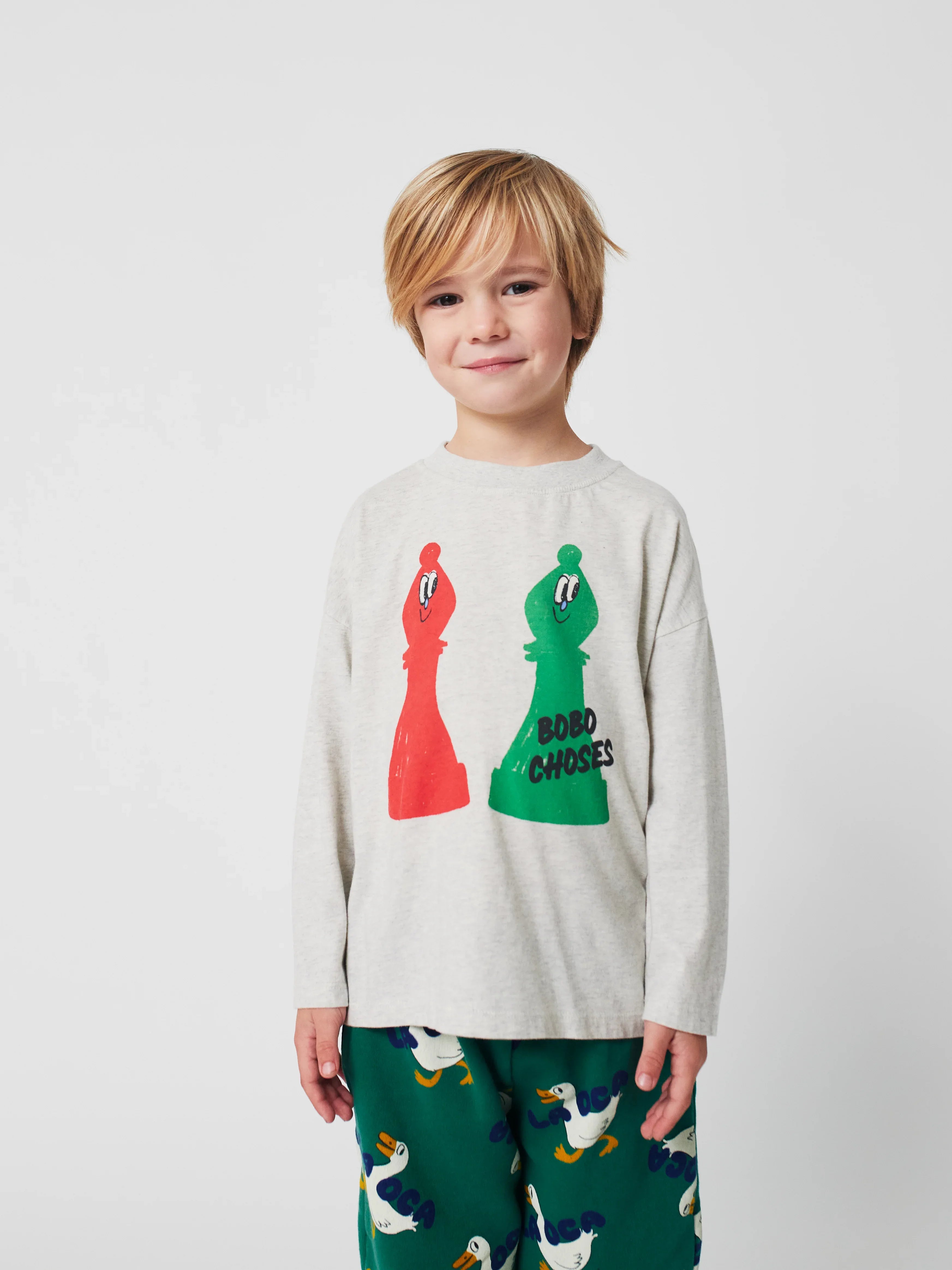 Checkmate T-shirt - Bobo Choses