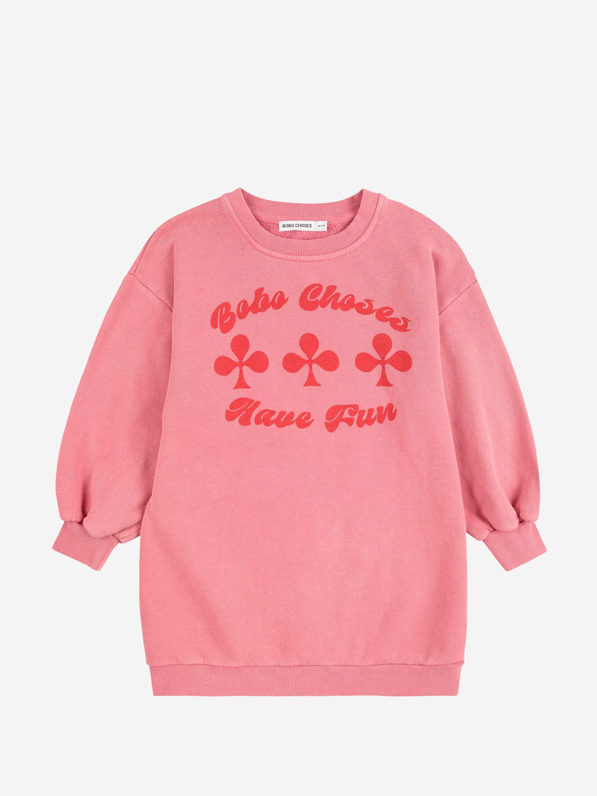 Have Fun Sweatshirt Dress - Bobo Choses