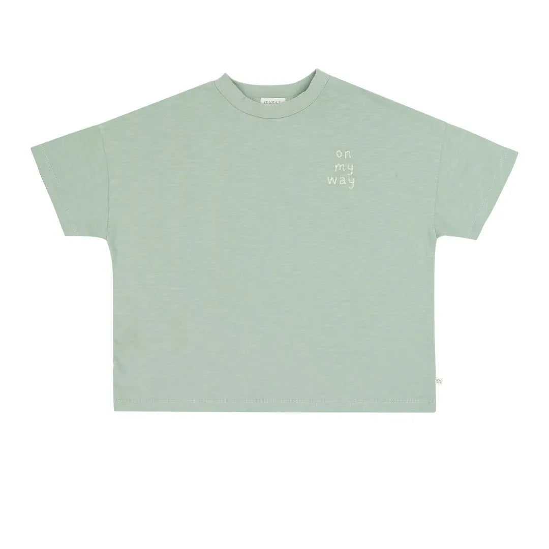 Ben Oversized T-shirt Sage Green - Jenest