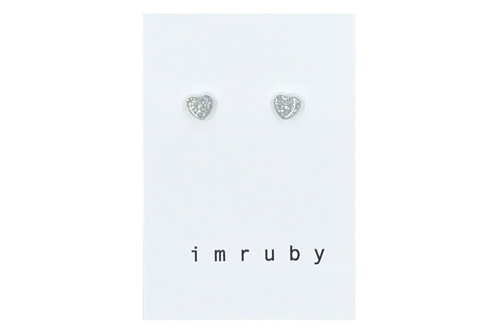 Heart Stud Earrings Bibi - Imruby