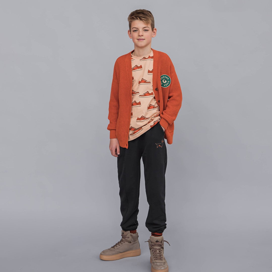 Knit Cardigan Orange