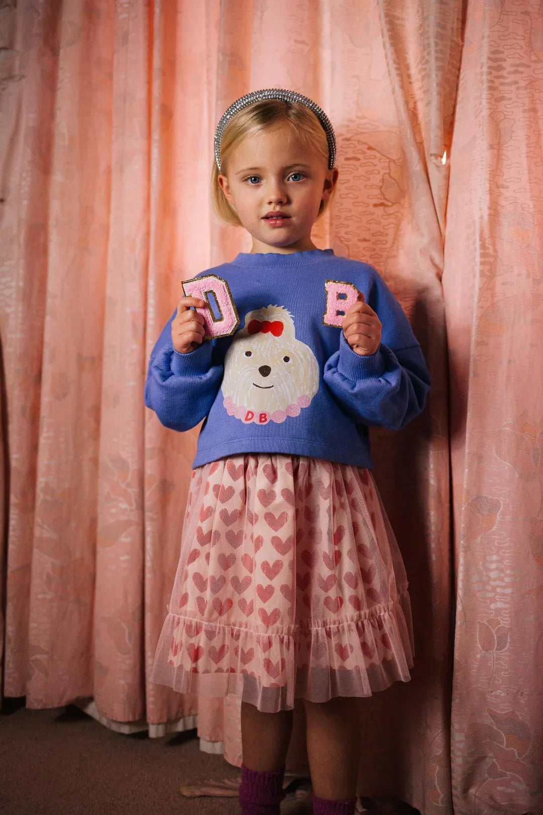 Lady Arbellla Cropped Sweater Pansy Paradise - Daily Brat