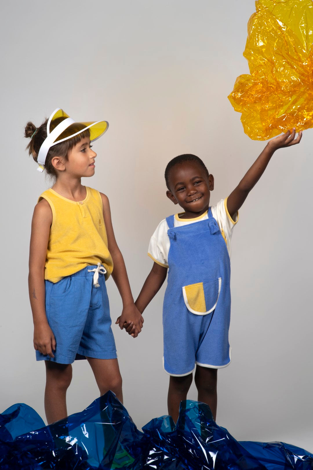 Baby Overall Terry Electric Blue