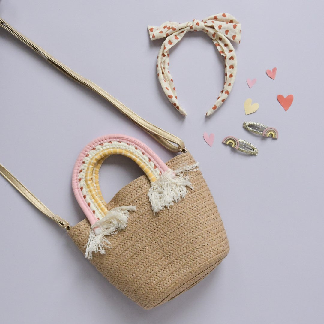Rainbow Handle Basket
