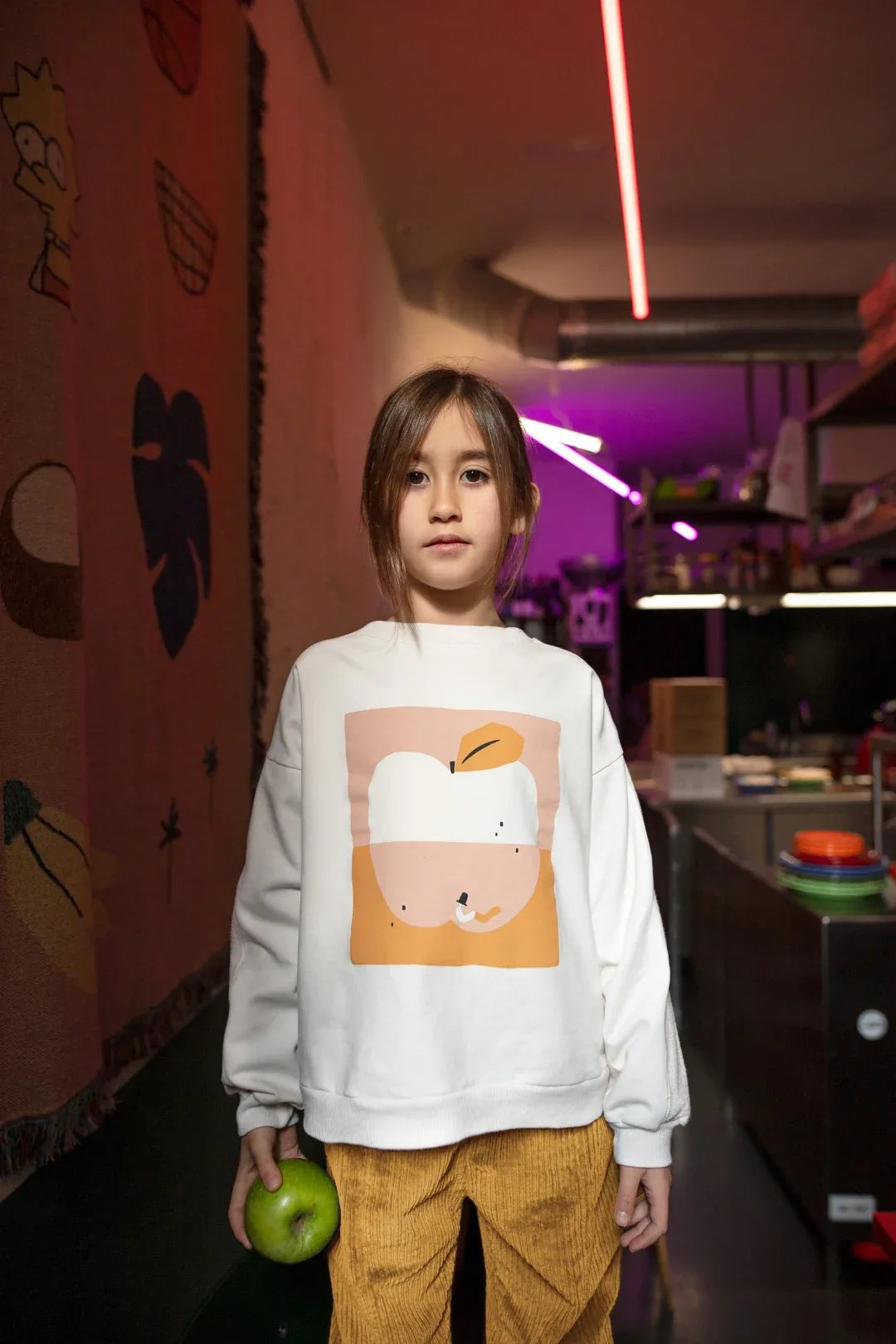Sweatshirt Apple Pink - Babyclic