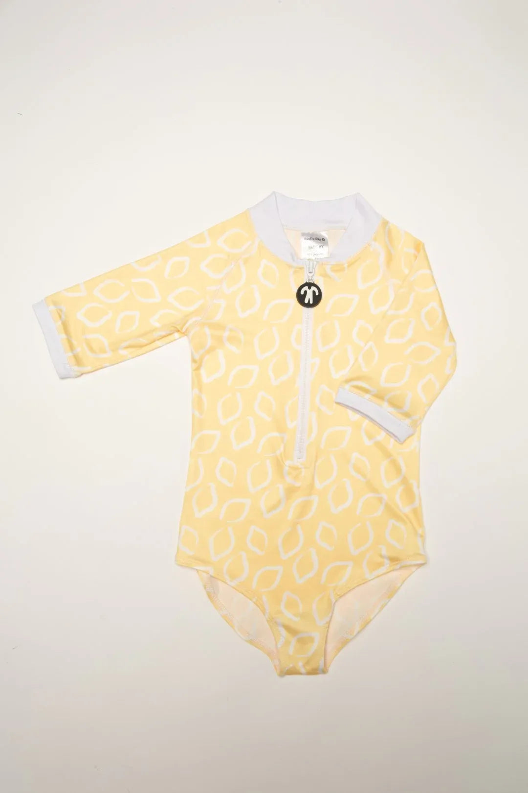 One-Piece Swimsuit Girls UPF50+ Lemonade - Ducksday