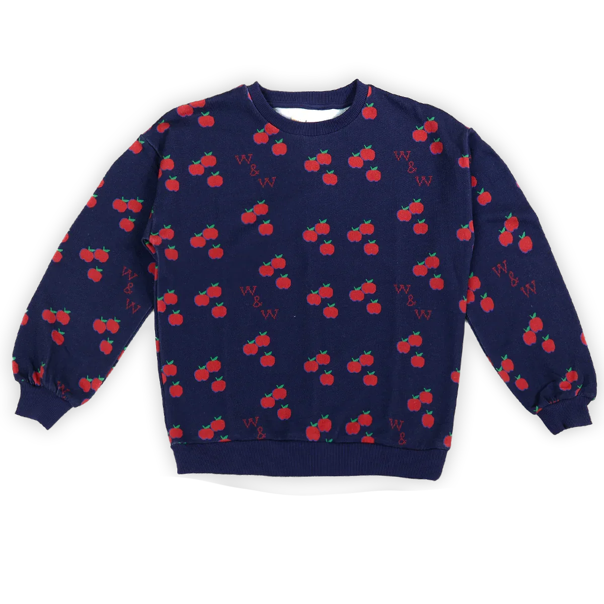 Apple Sweatshirt Navy Apple - KDkes