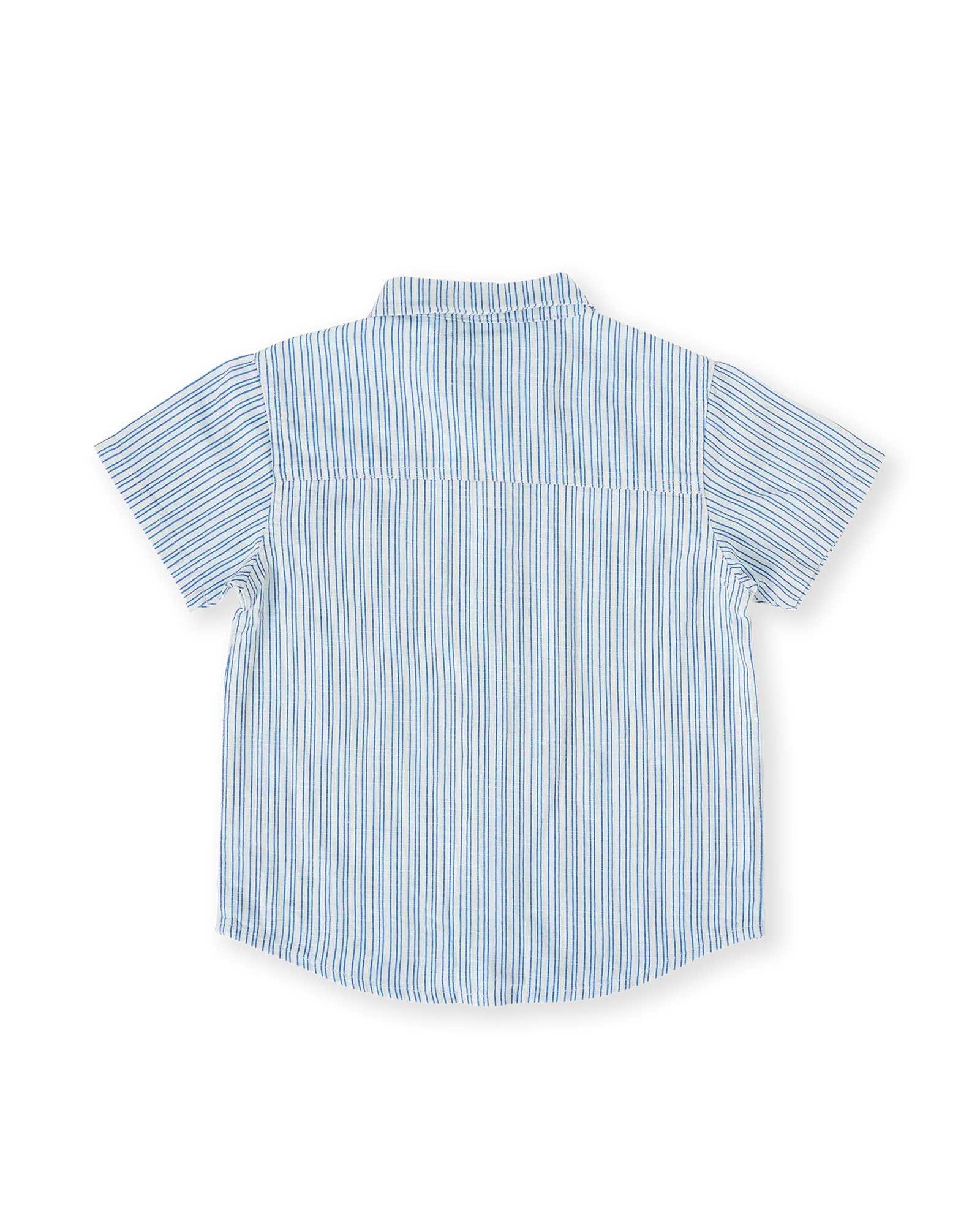 Sailor Stripe Holiday Shirt Ocean Ivory - Goldie+Ace