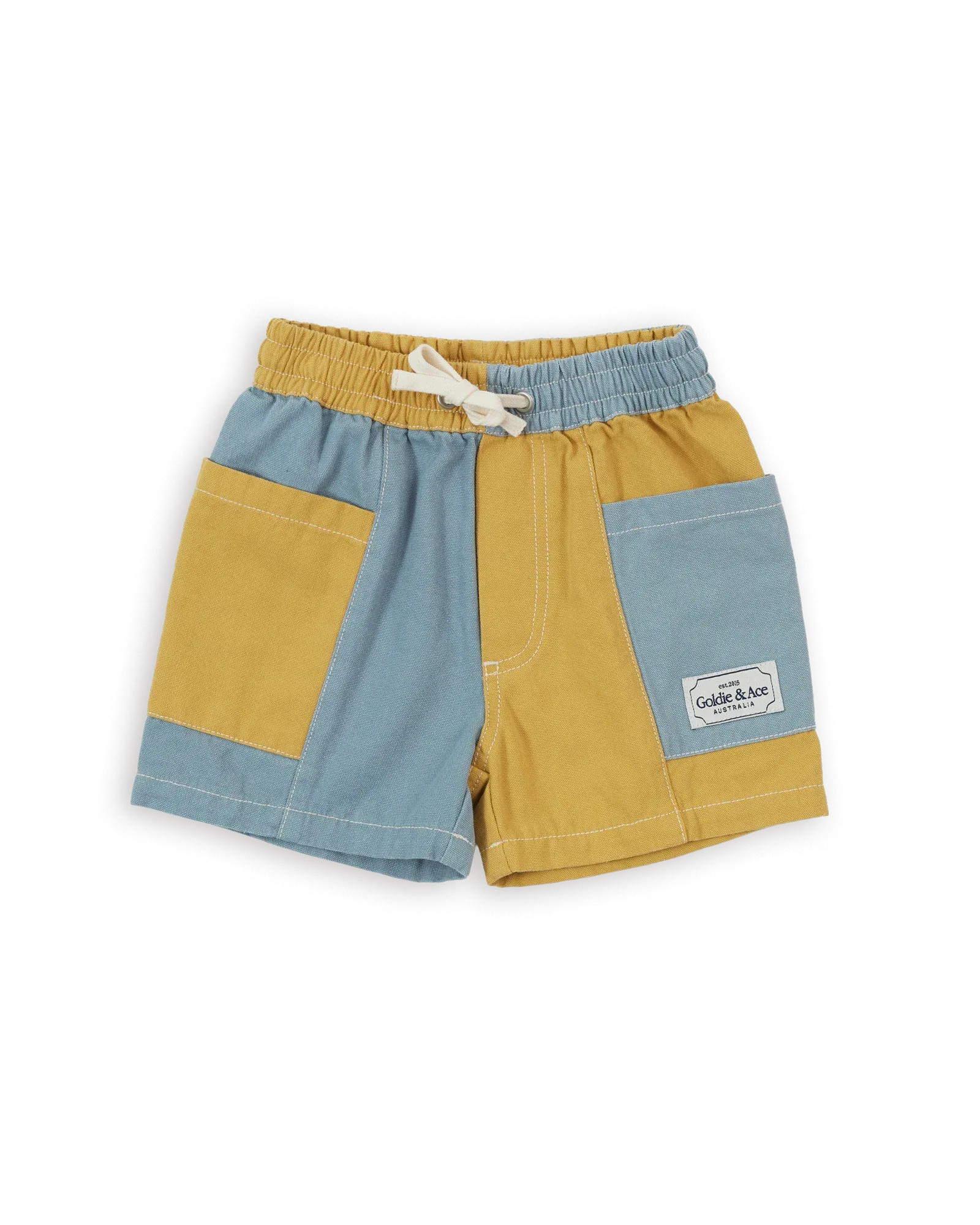 Patchy Pocket Short Sky Butter - Goldie+Ace