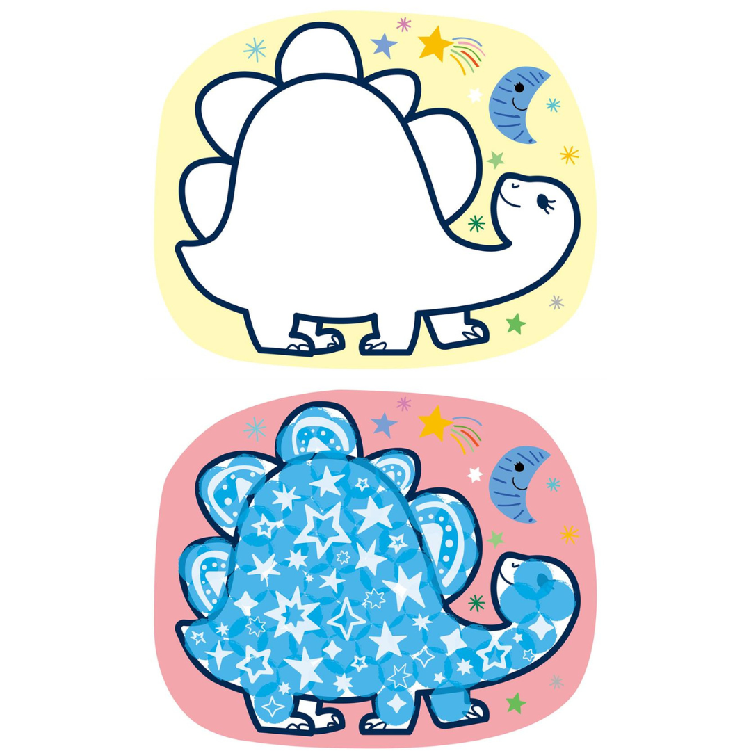 Magic Reveal Art Dinosaurussen