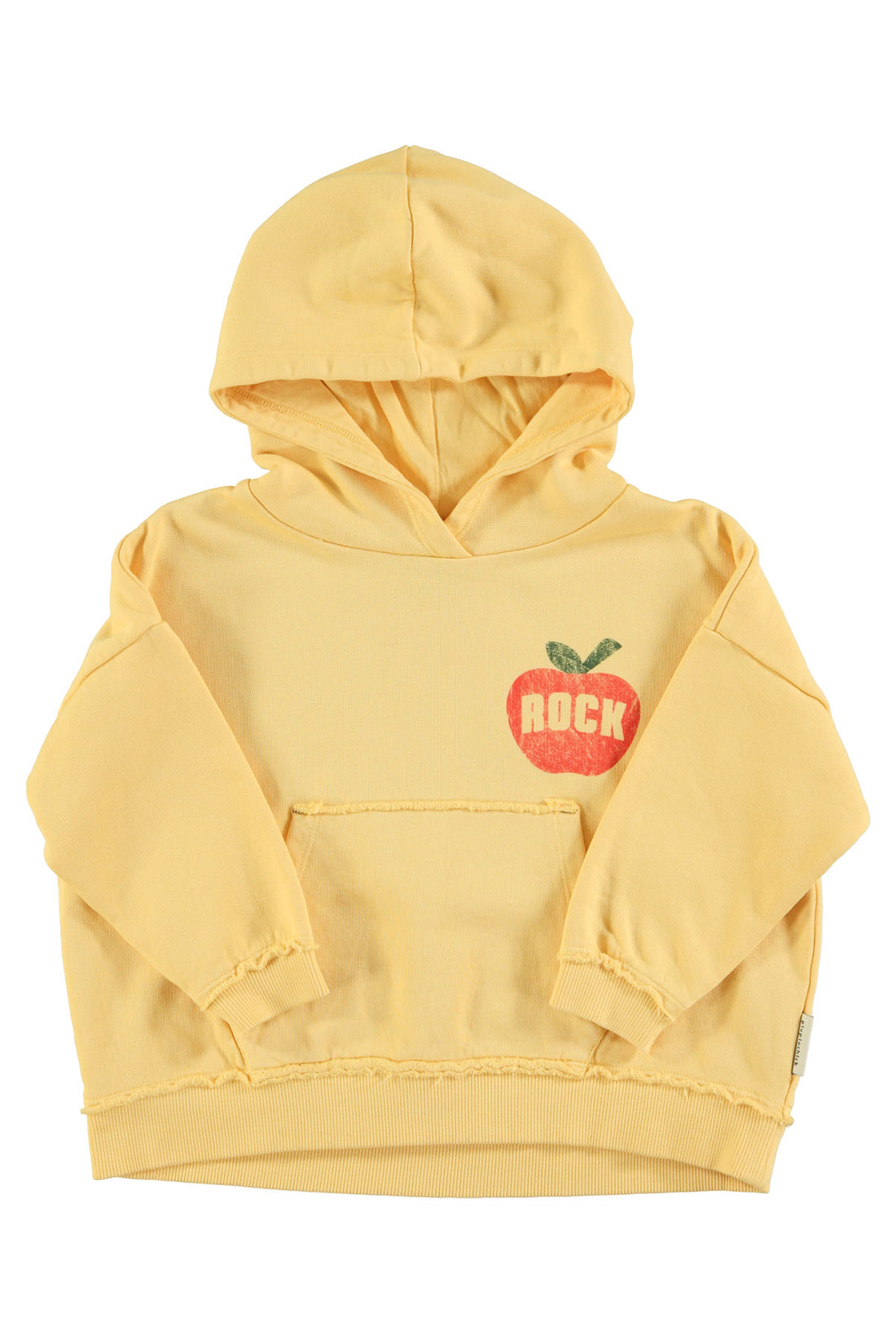Hoodie Yellow With On Stage Print