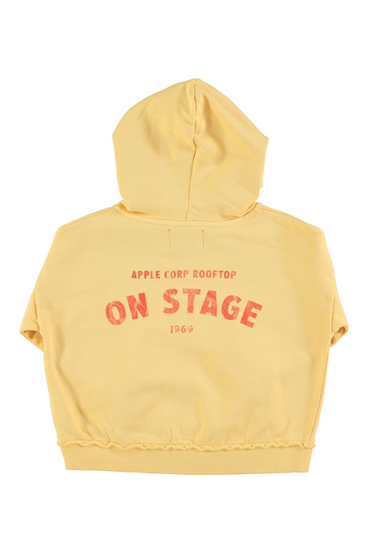 Hoodie Yellow With On Stage Print