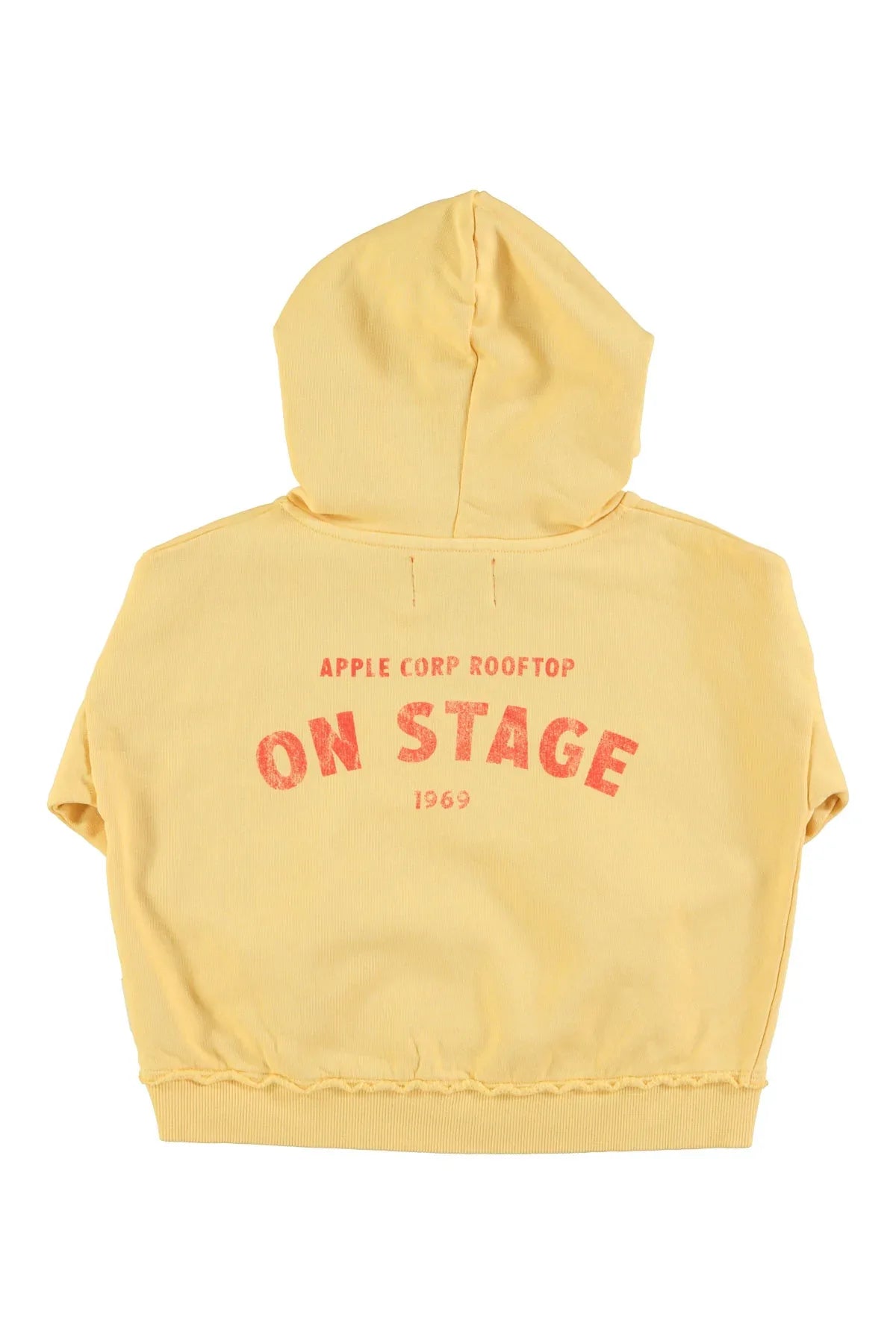 Hoodie Yellow With On Stage Print - Piupiuchick