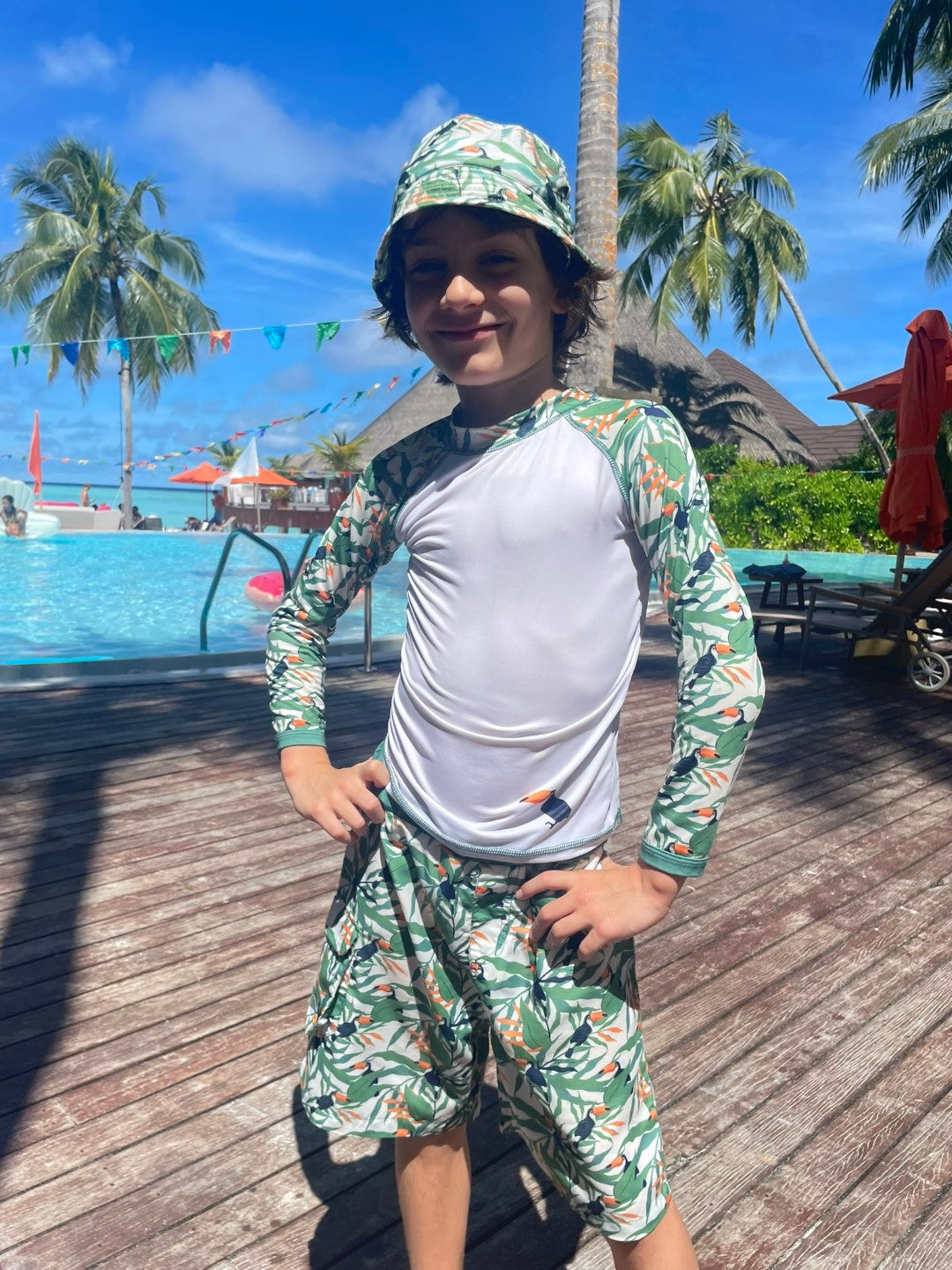 Boardsshorts Boys UPF50+ Toucan