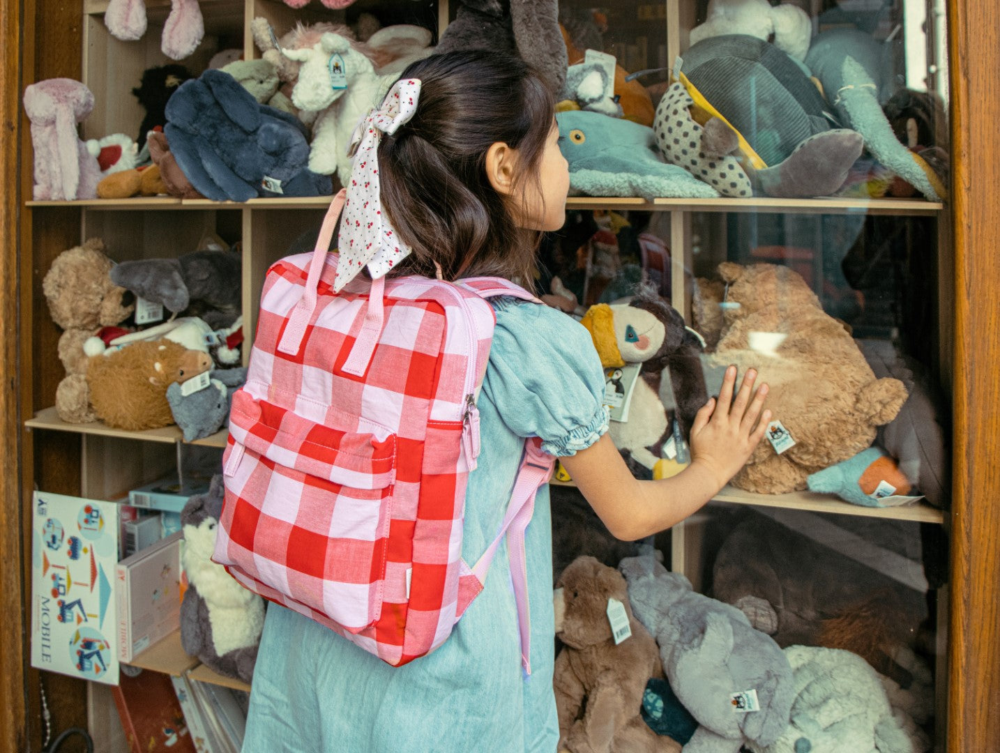 Cherry Check Rucksack