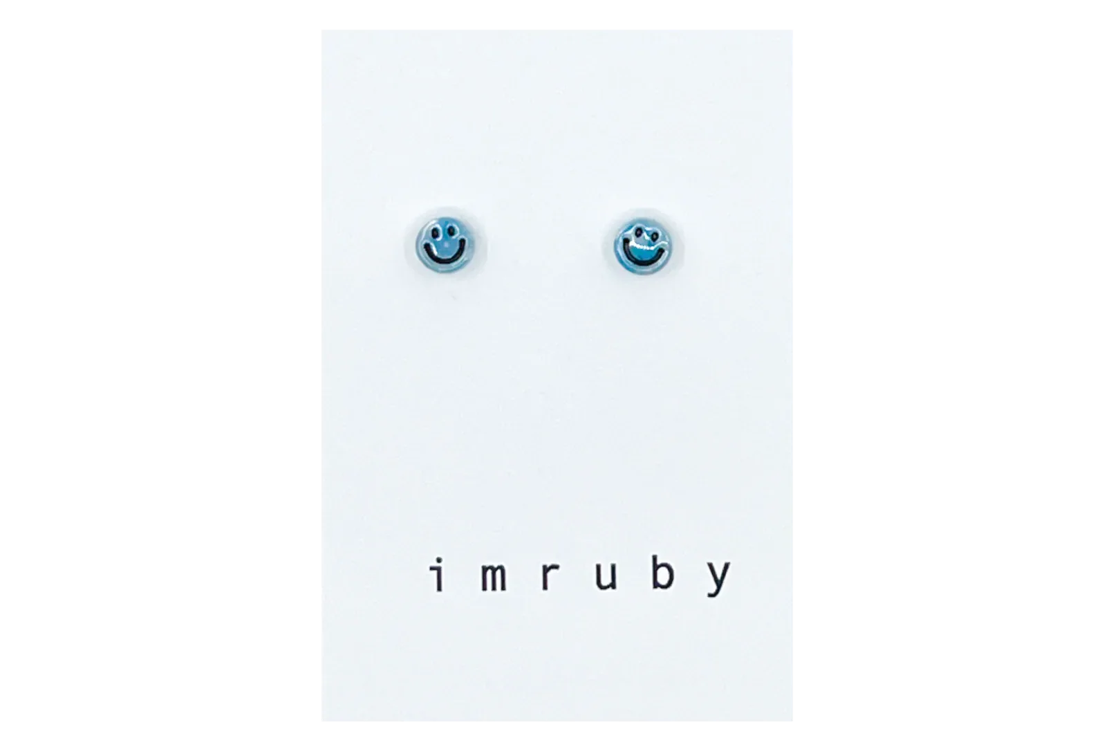 Smiley Stud Earrings Izzy - Imruby