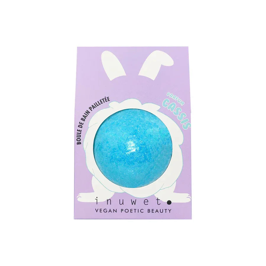 Glitter Fizzer Bath Bomb Cassis Turquoise - Inuwet