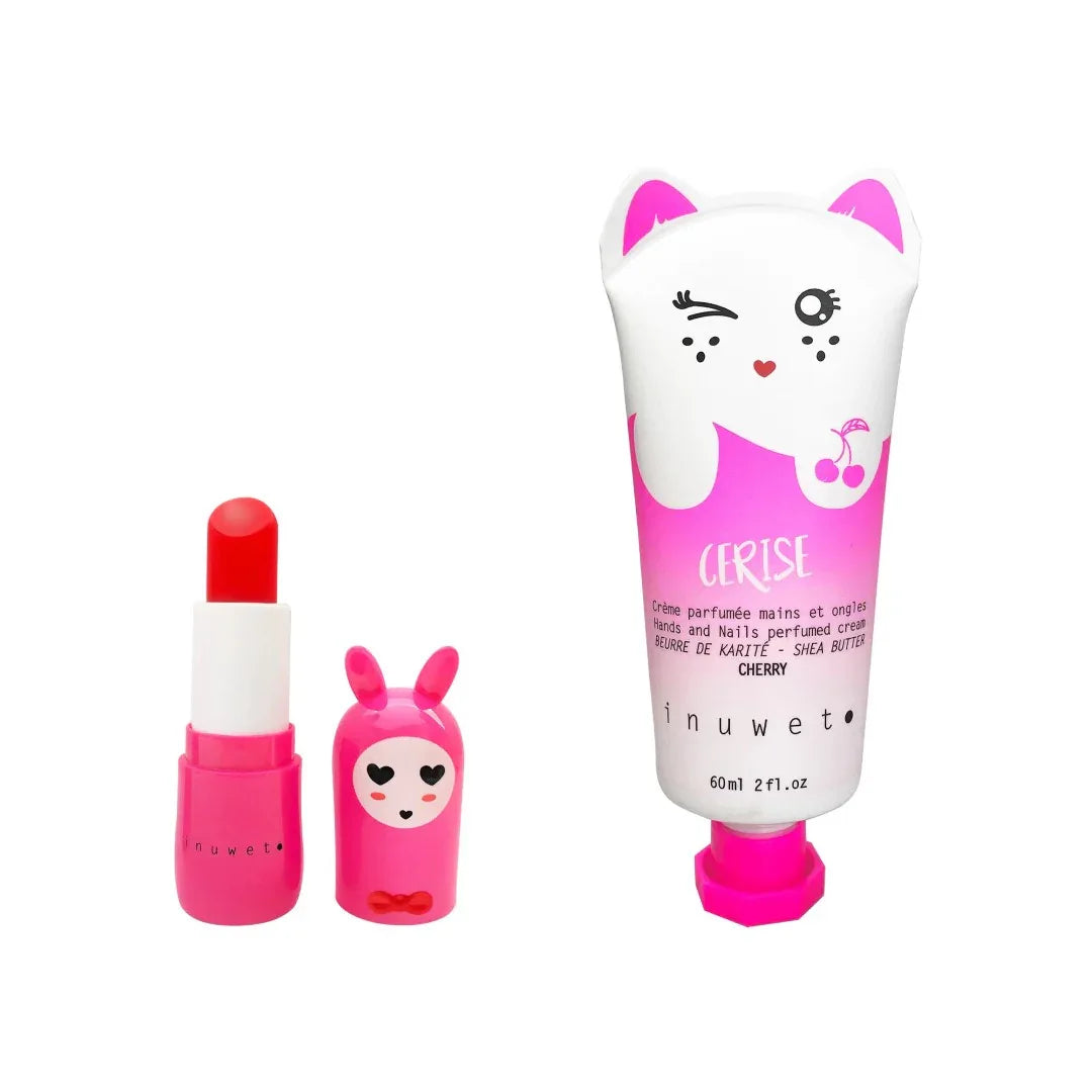 Cherry Set: Handcrème & Lippenbalsem - Inuwet