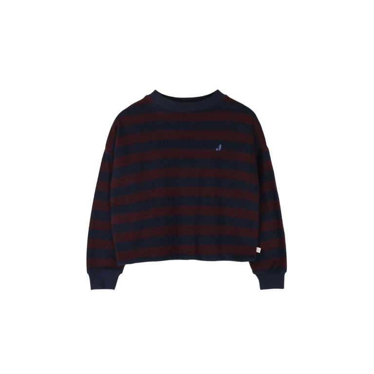 Kay LS T-shirt Navy Blue Cherry Bordeaux