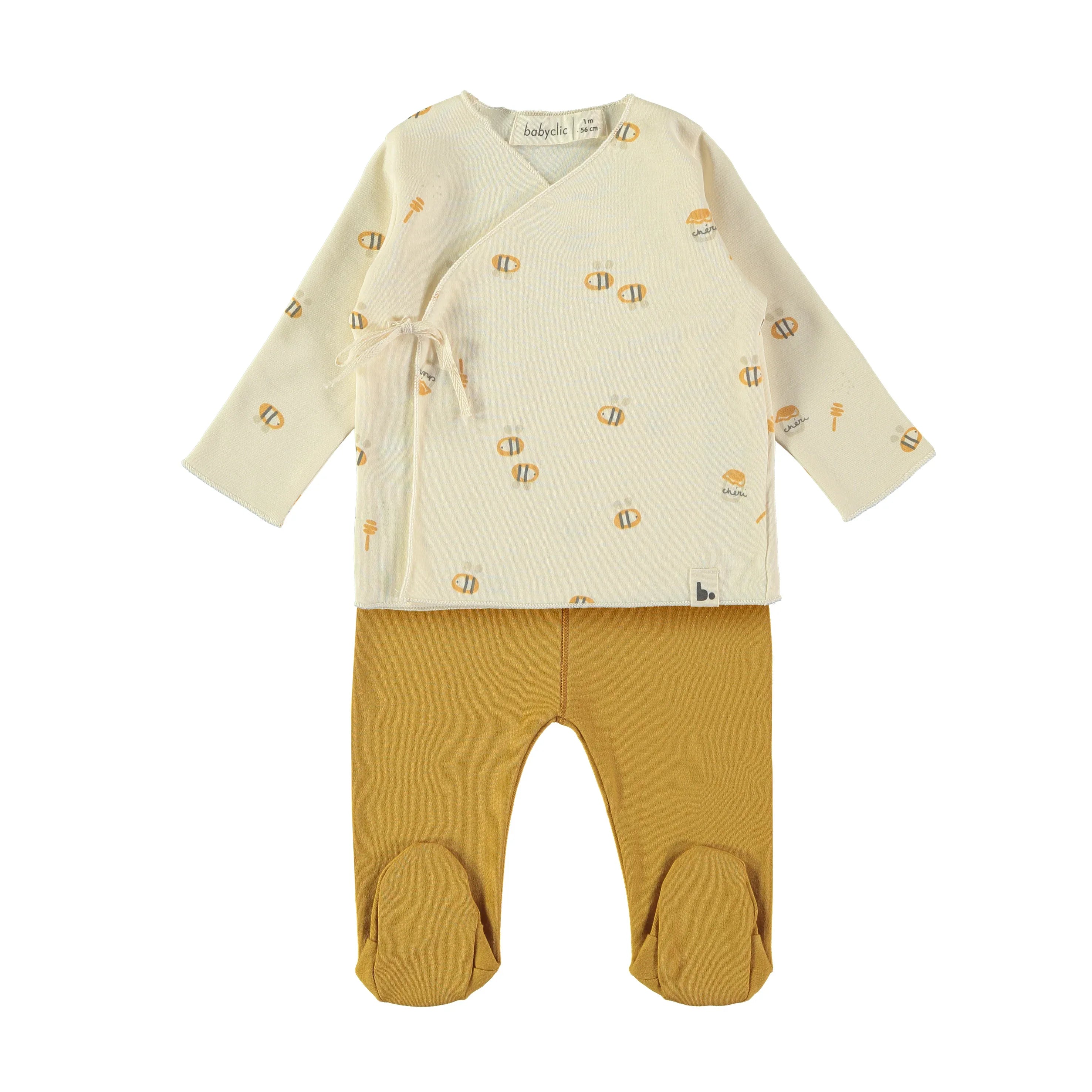 Baby Jacket With Pants Bees - Babyclic