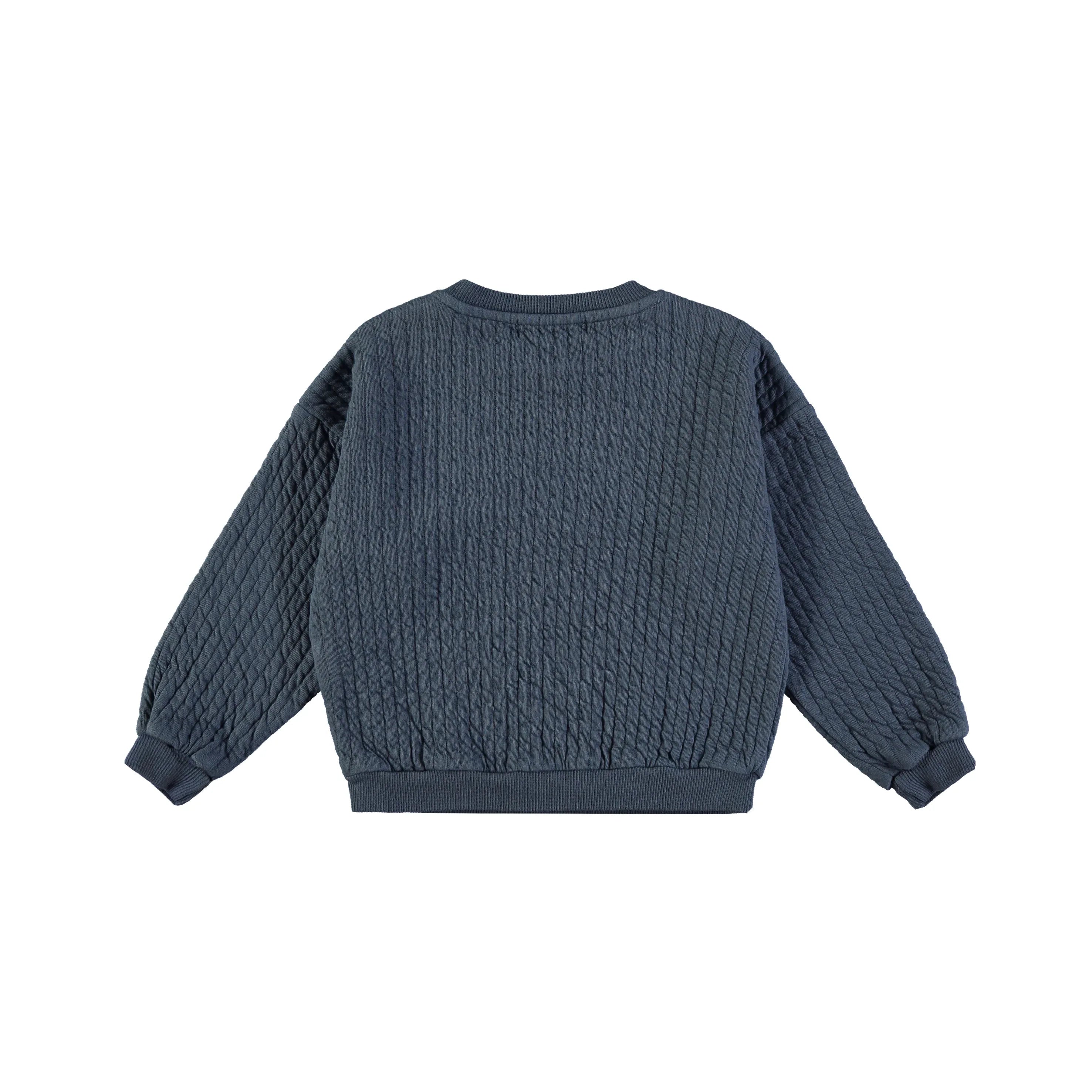 Sweatshirt Quilted Night Blue - Babyclic