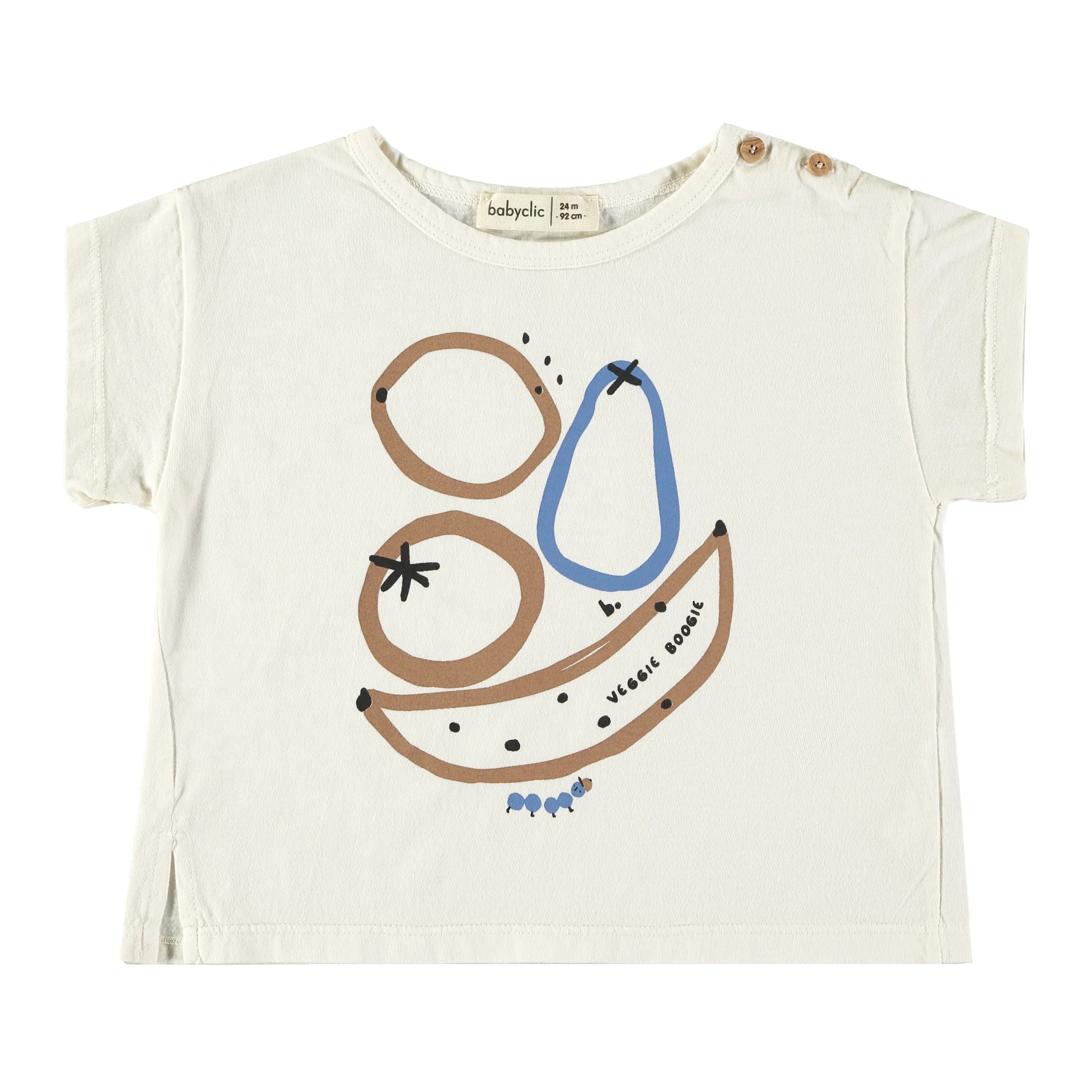 T-shirt Fruits Ecru - KDkes