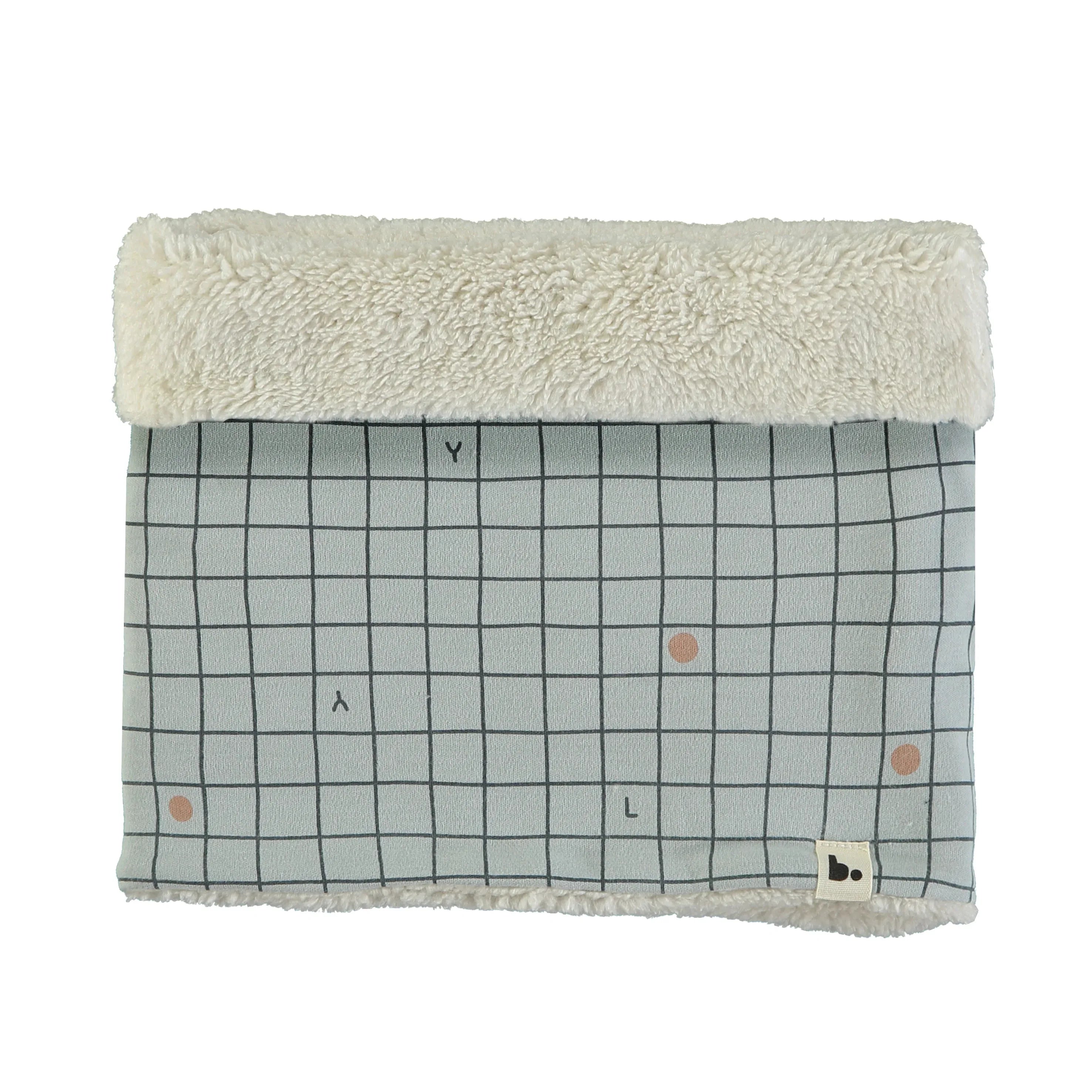 Neck Warmer Checks Blue - Babyclic