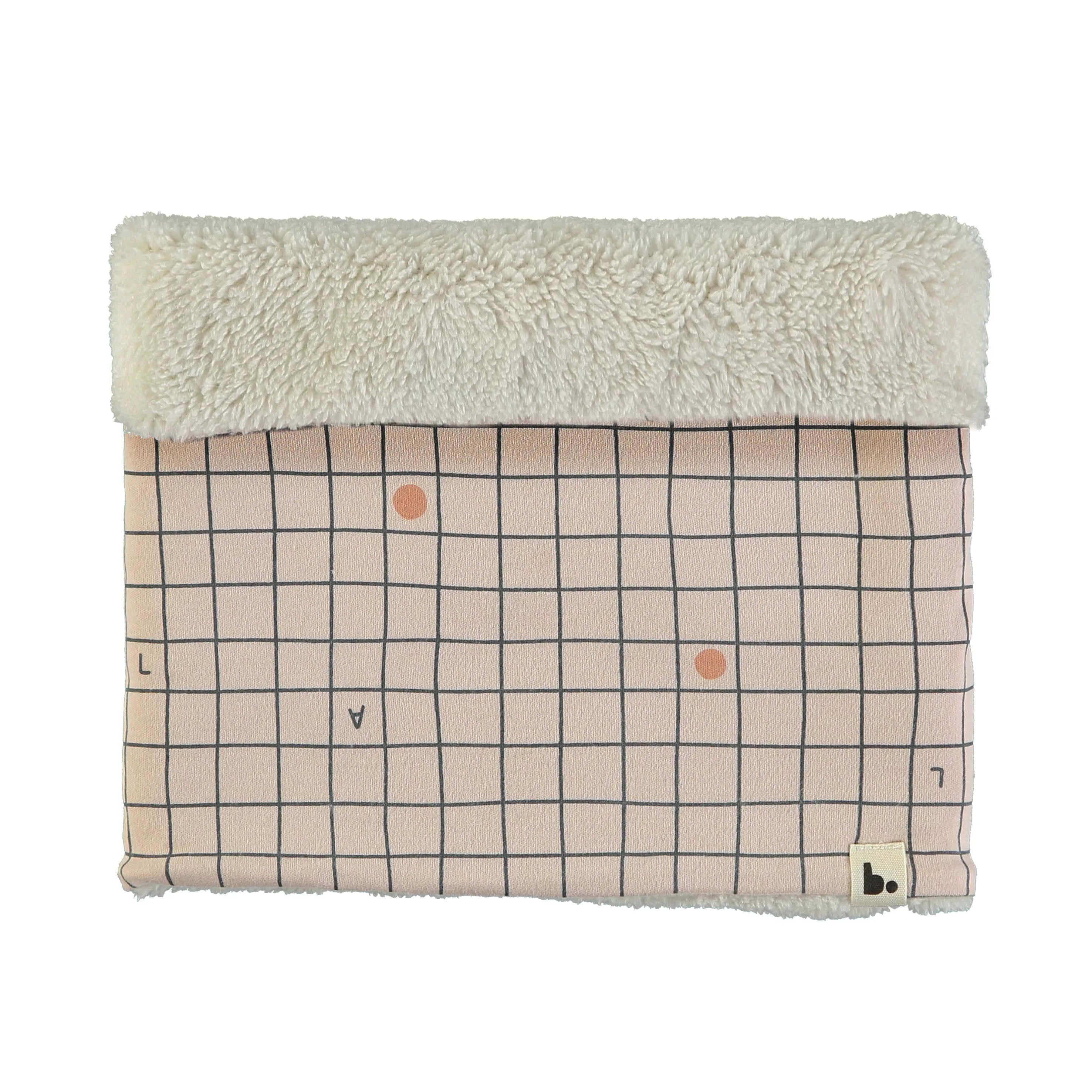 Neck Warmer Checks Nude - Babyclic