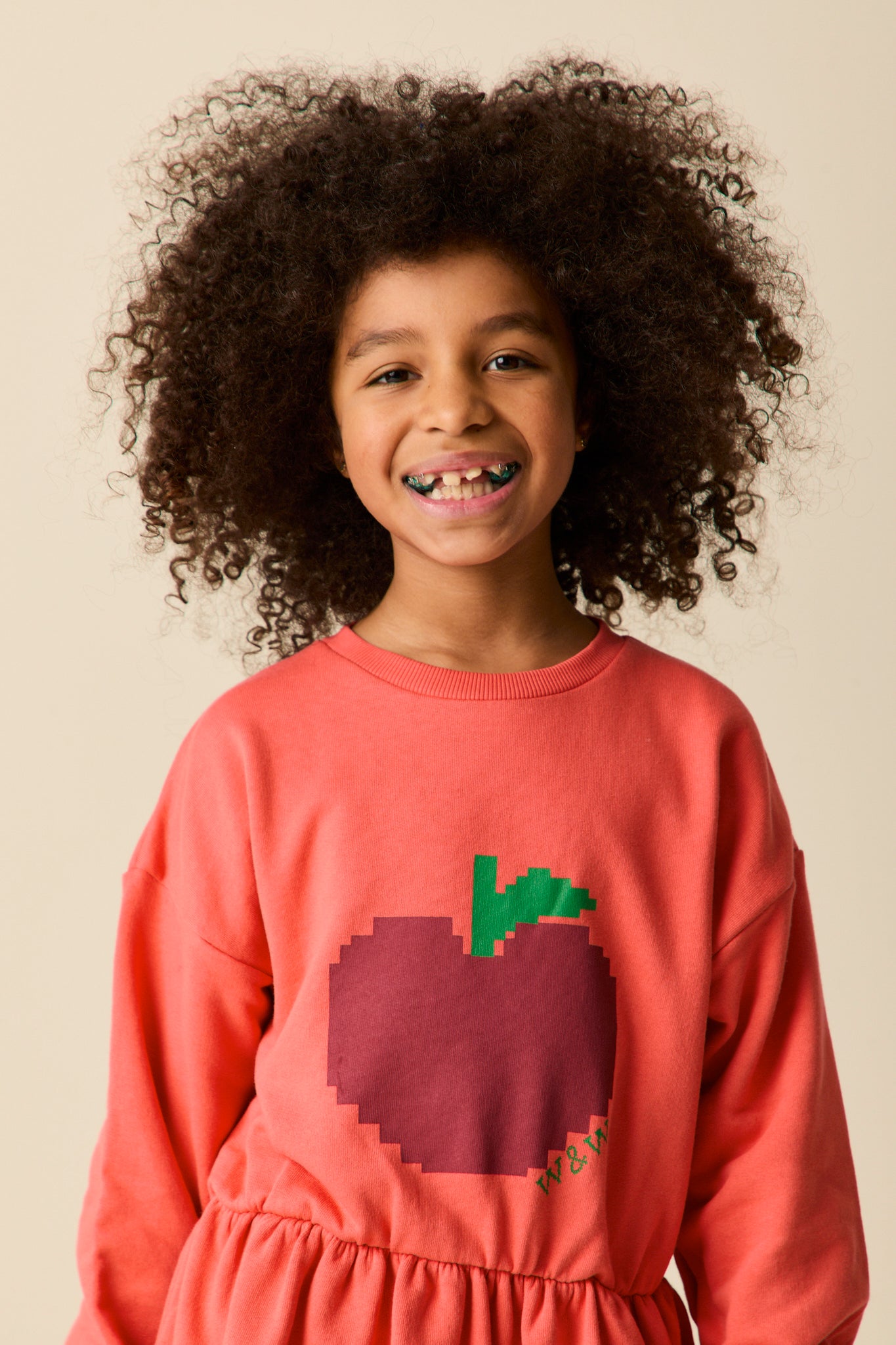 Big Apple Sweat Dress Rhubarb