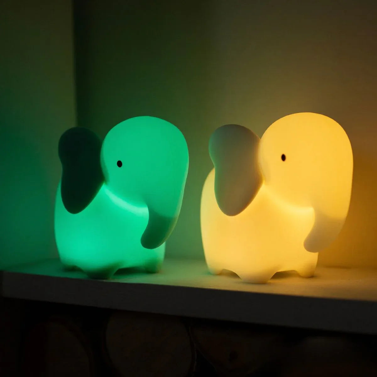 Led Lamp Elephant Turquoise - Mary&