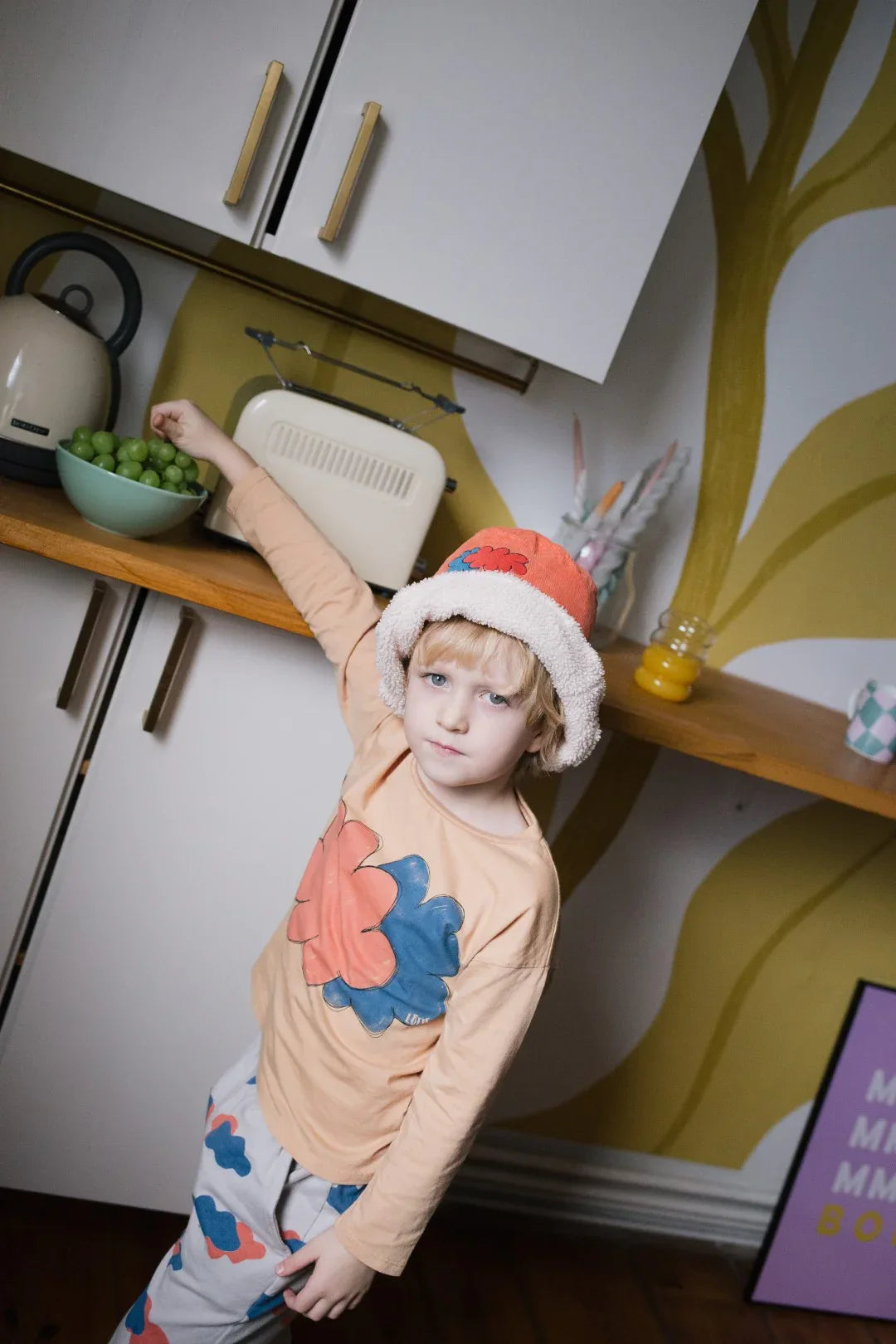 Long Sleeve T-shirt Clouds Ivory - Lötiekids