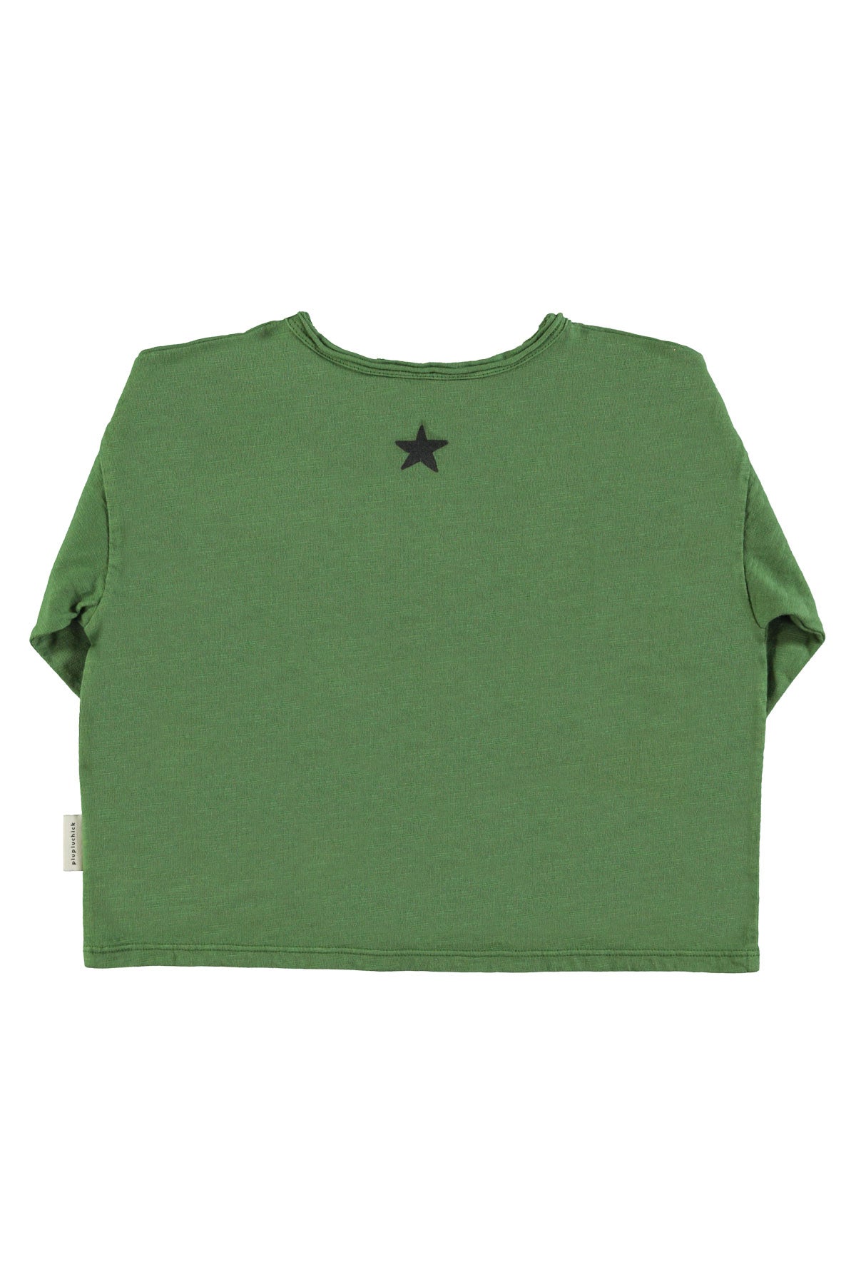 Longsleeve T-shirt Dark Green Groupie Print