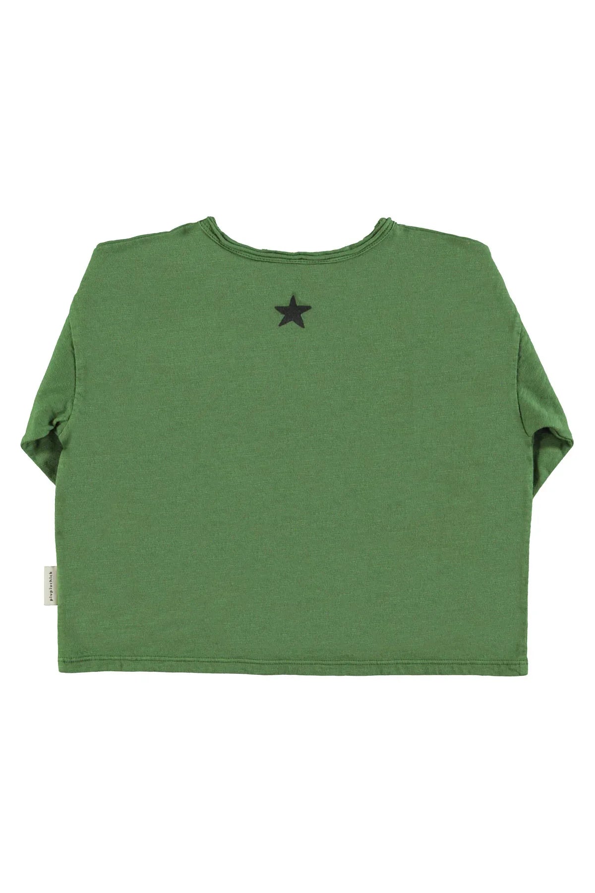 Longsleeve T-shirt Dark Green Groupie Print - Piupiuchick
