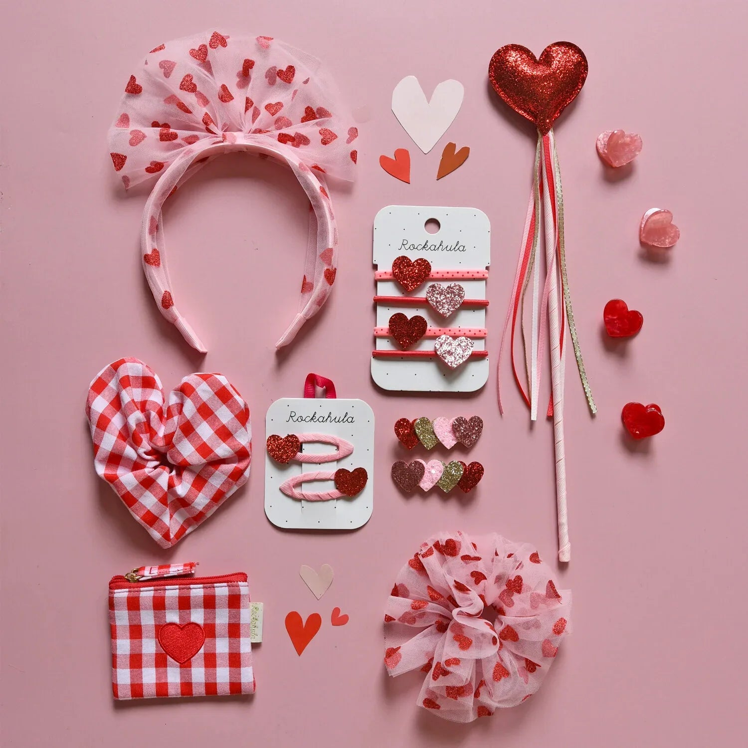 Love Heart Claw Clip 4 Pack - Rockahula