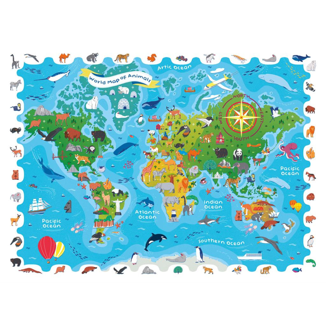 Detective Puzzle World Map 108pcs