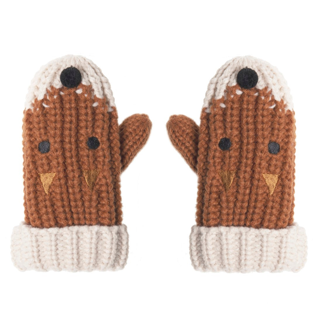 Felix Fox Knitted Mittens