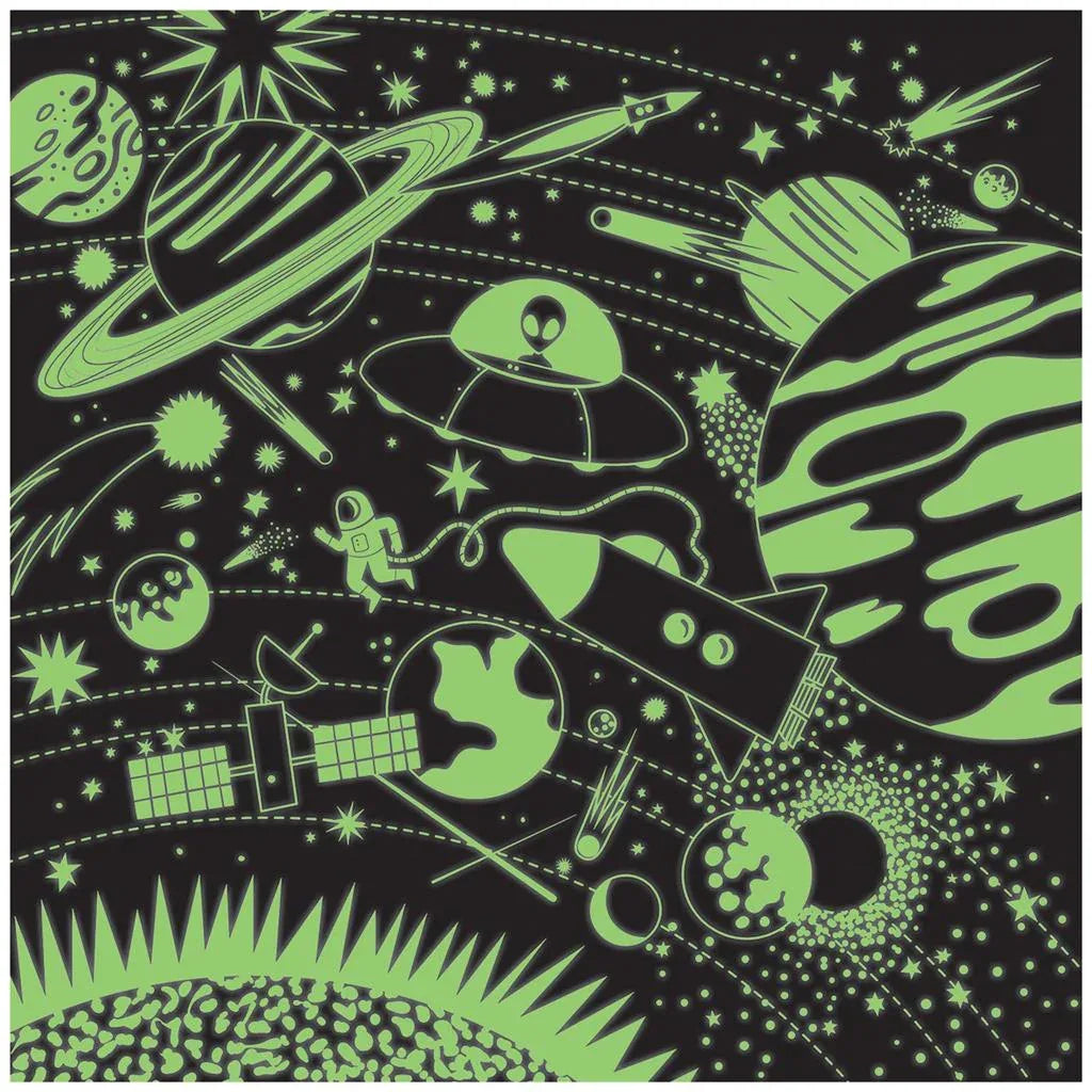 Glow In The Dark Space Illuminated Puzzle 500pcs - Mudpuppy