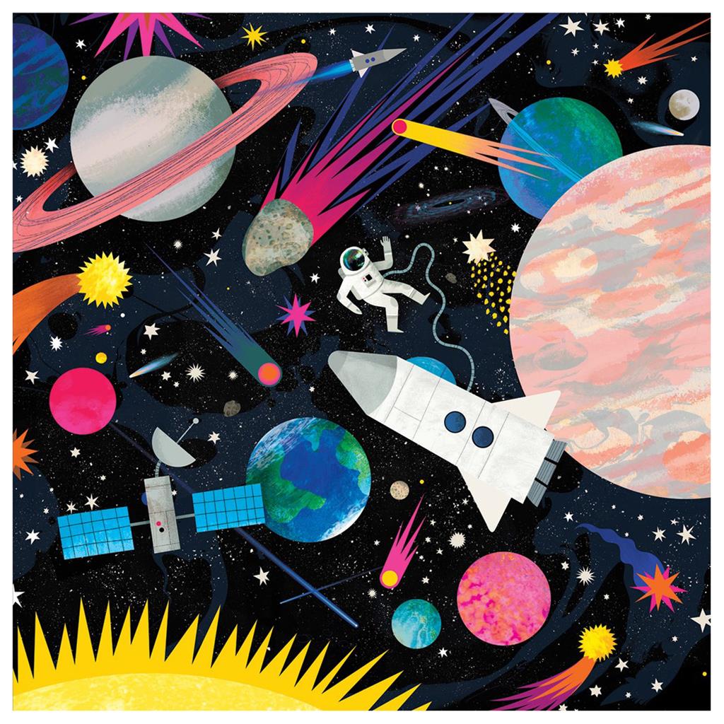 Glow In The Dark Space Illuminated Puzzle 500pcs