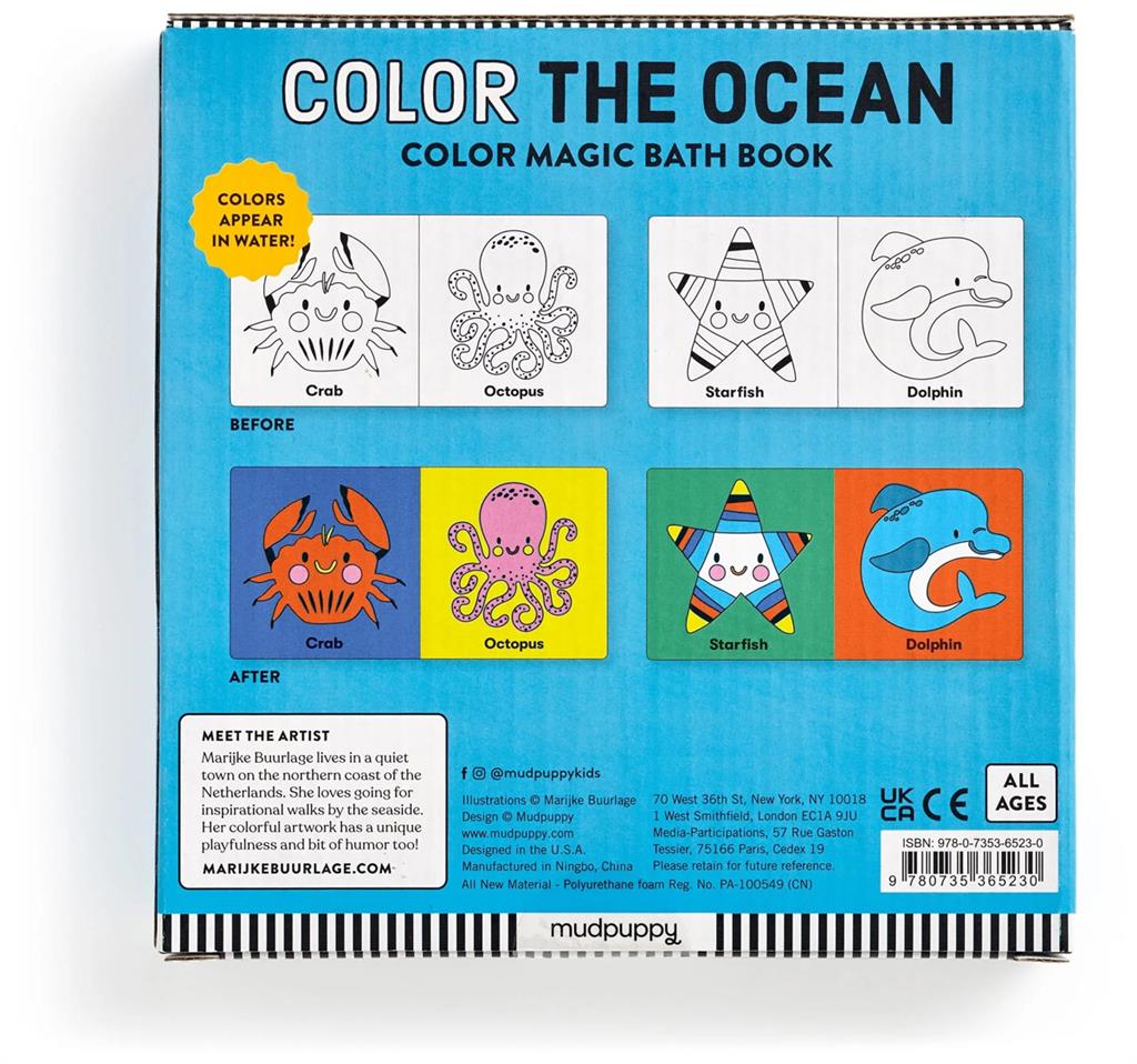 Color Magic Bath Book Color the Ocean