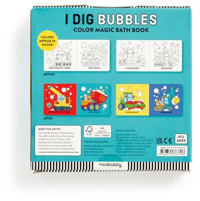 Color Magic Bath Book I Dig Bubbles - Mudpuppy
