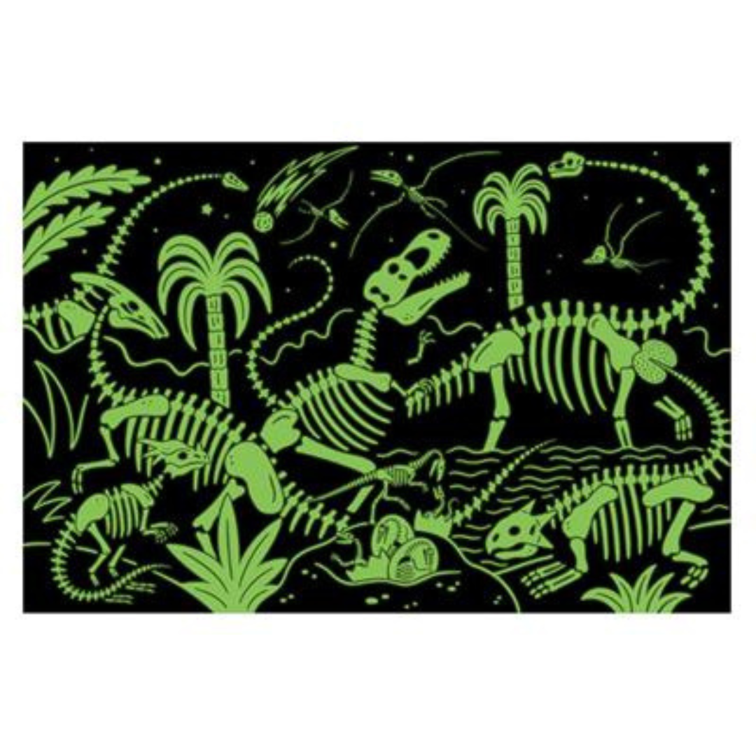 Glow In The Dark Dinosaurs Puzzle 100pcs