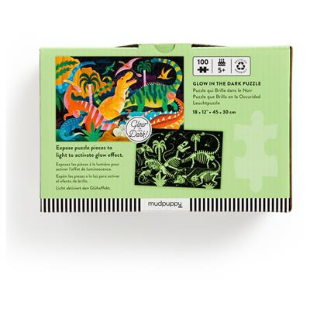 Glow In The Dark Dinosaurs Puzzle 100pcs