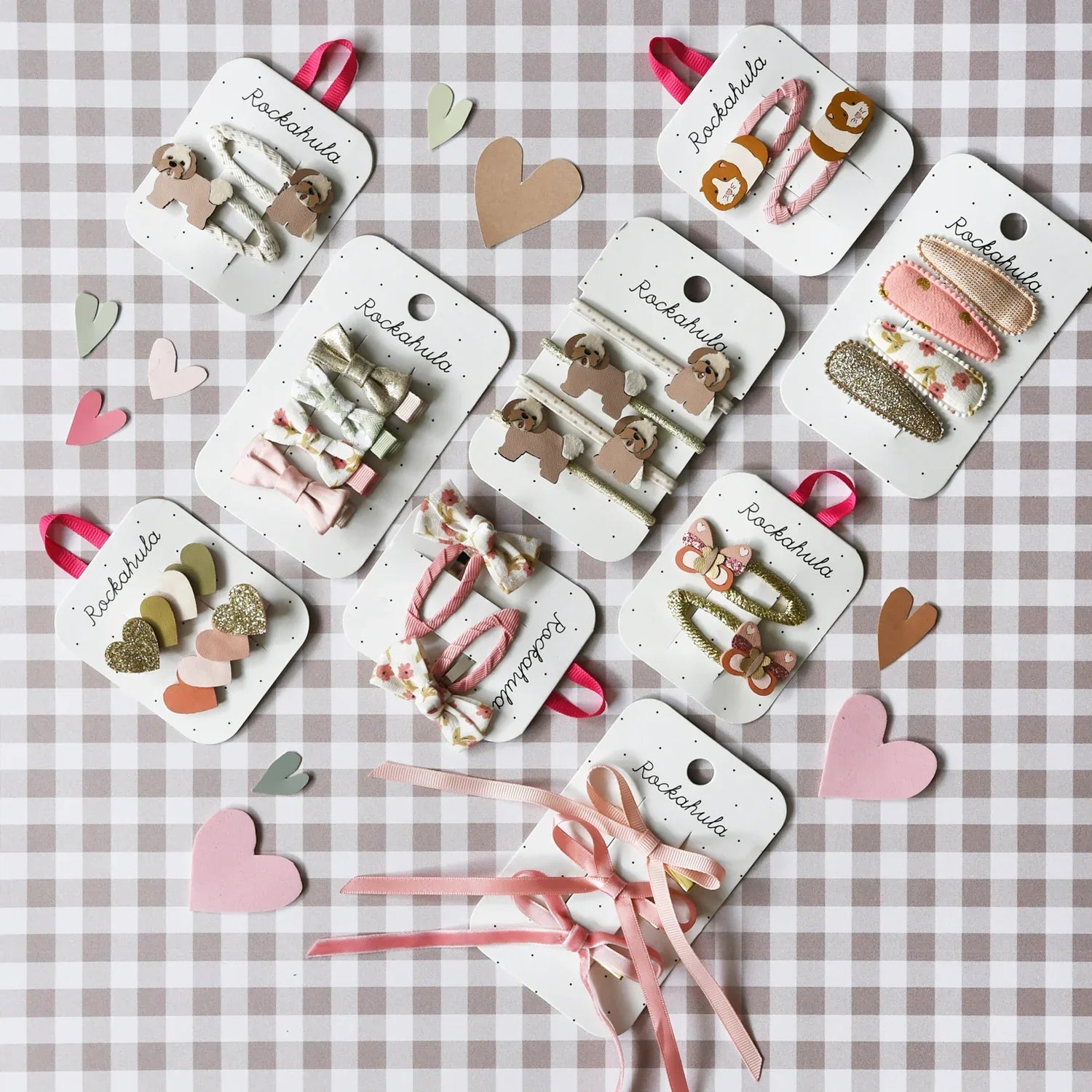 Sweet Hearts Bar Clips - Rockahula