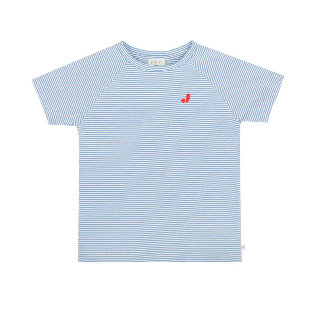 Nurture T-shirt Grape Blue Stripe