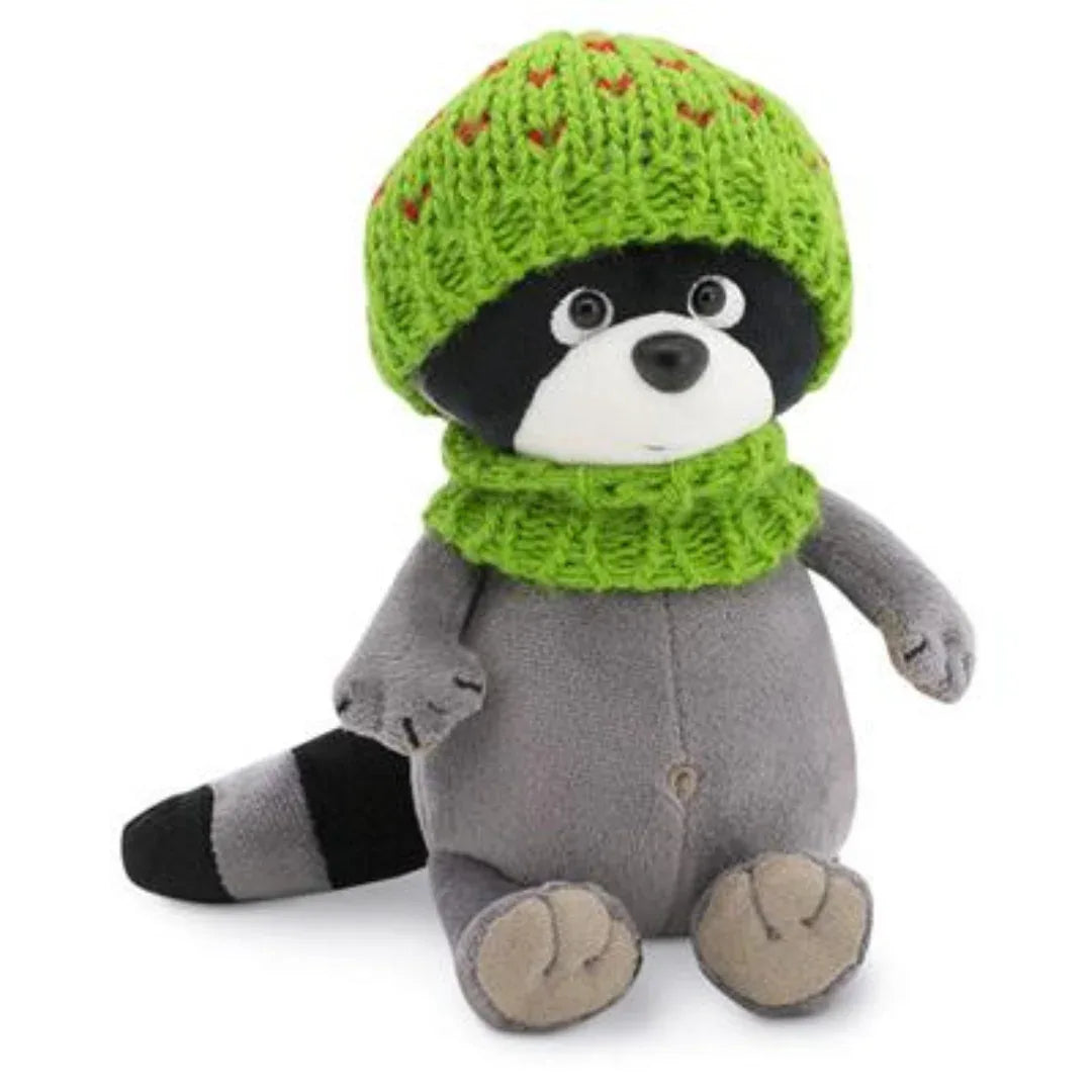 Wasbeer Met Groene Muts Denny S - Orange Toys