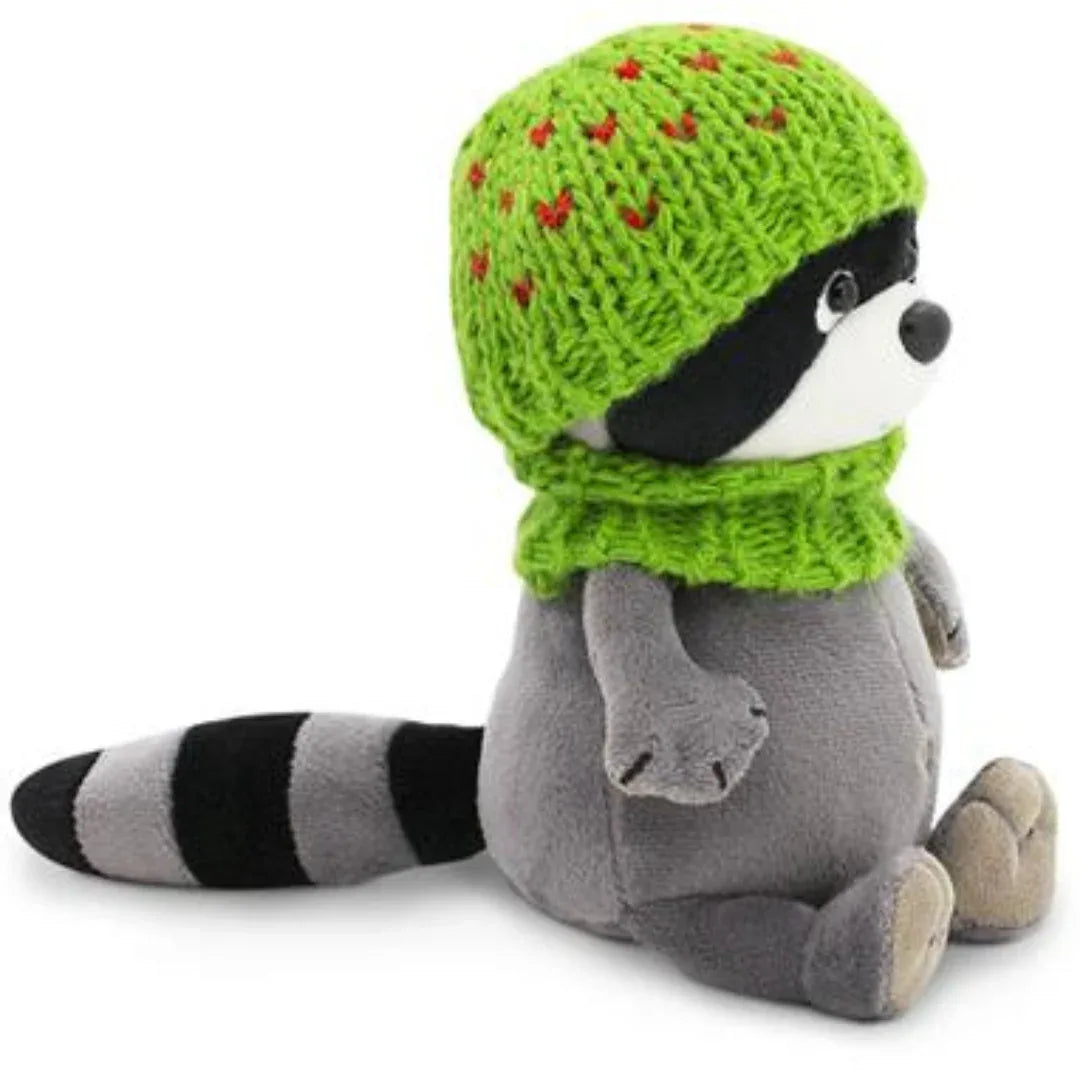 Wasbeer Met Groene Muts Denny S - Orange Toys