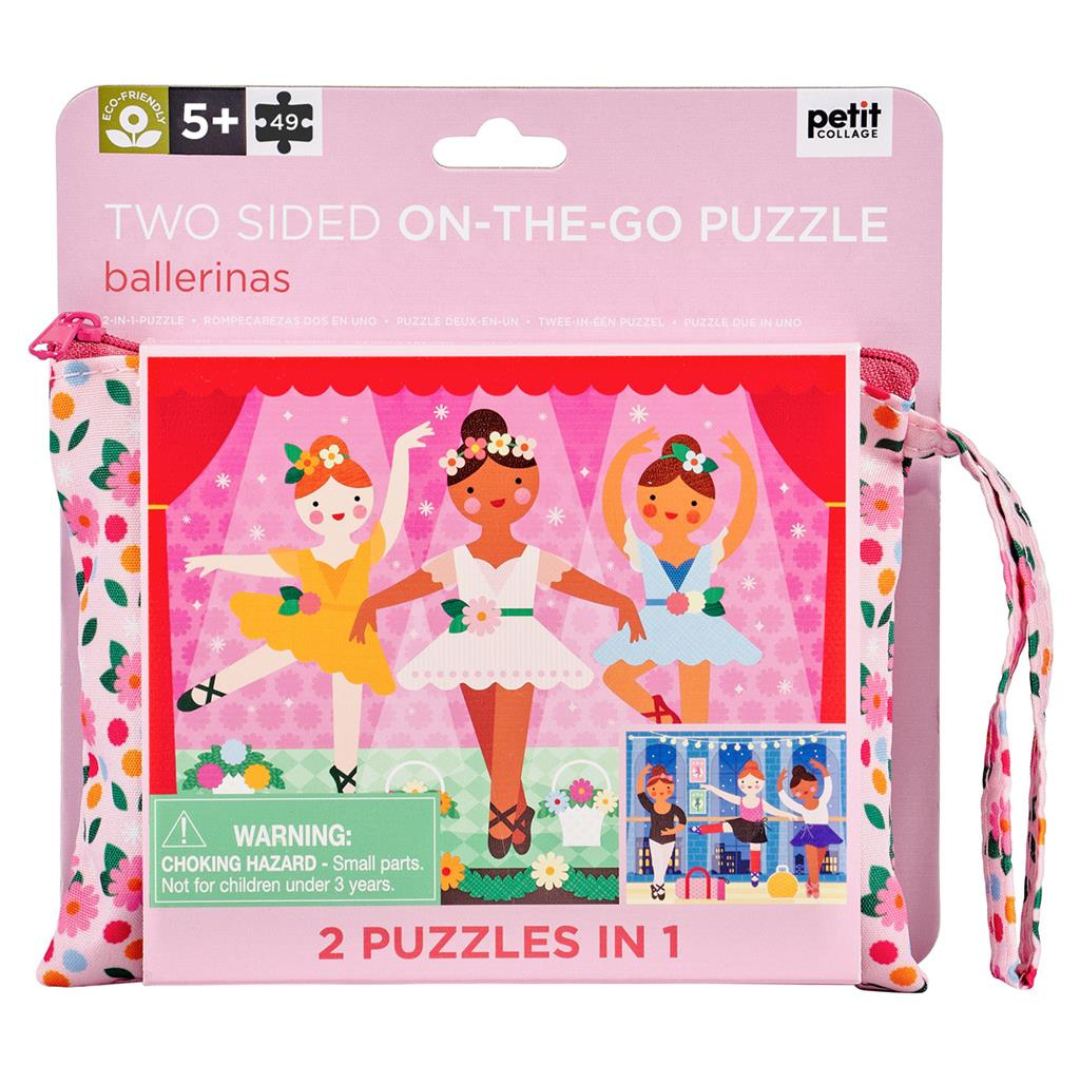 Tweezijdige Puzzel On The Go Ballerina 49pcs